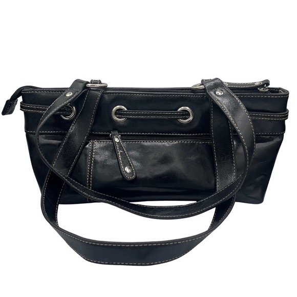 Call It Spring Vintage Y2K Grommet Black Belted Brocle Mini Shoulder Bag - Picture 3 of 8